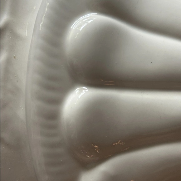 Vintage Soup Tureen California Pottery White Pumpkin Style Lid Ladle 1960s EC - Picture 8 of 14